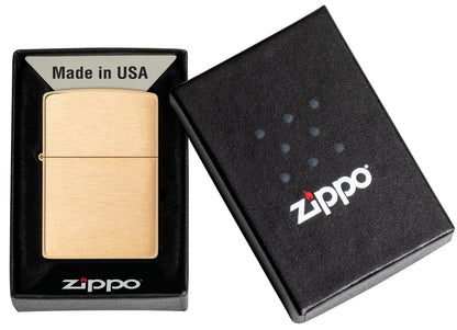 Zippo -  204 B BRASS BRUSHED Genuine Lighter