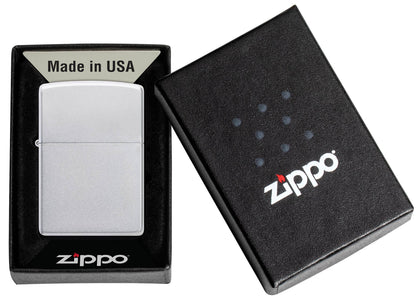 Zippo - PL Zip 205 Reg Satin Finish Genuine Lighter