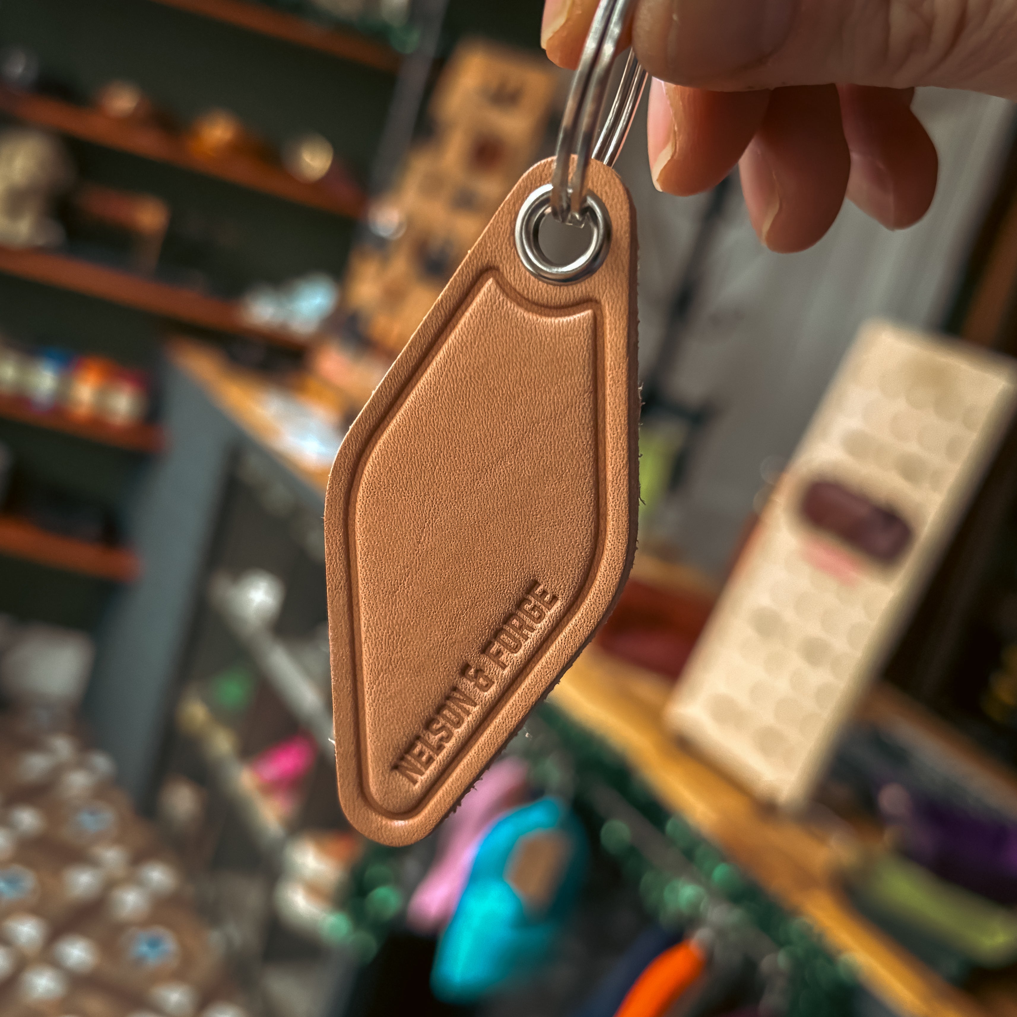 Dimand Key Rings KR-03 | Diamond Key Ring – Nelson & Forge