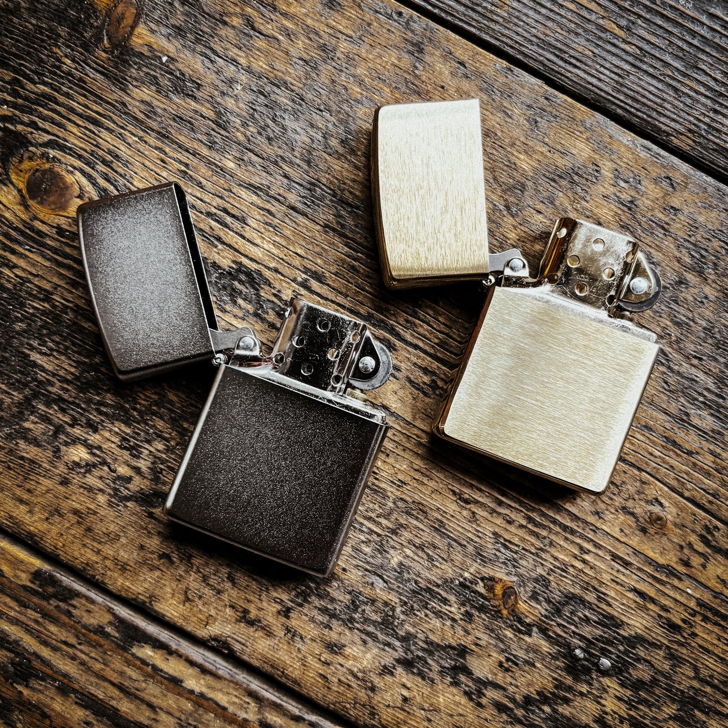 Zippo -  204 B BRASS BRUSHED Genuine Lighter