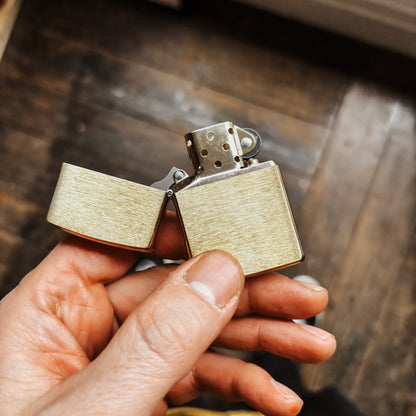 Zippo -  204 B BRASS BRUSHED Genuine Lighter