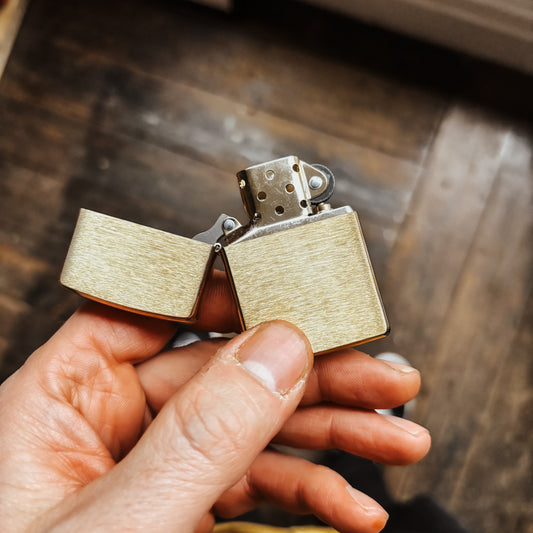 Zippo -  204 B BRASS BRUSHED Genuine Lighter